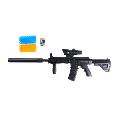Акумуляторний дитячий Гель-бластер HK416 на орбізах, для активних ігор, чорний