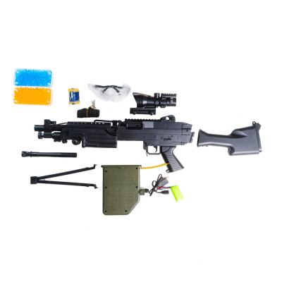 Великий Гель-бластер M249 на орбізах для дітей, на акумуляторі