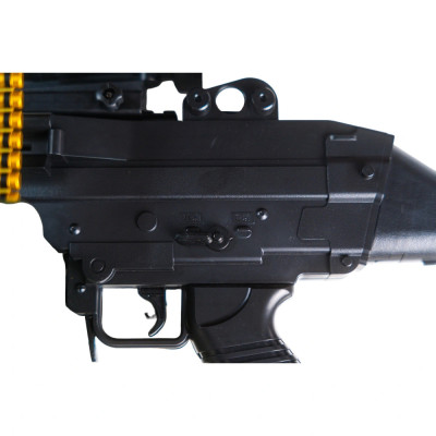 Великий Гель-бластер M249 на орбізах для дітей, на акумуляторі