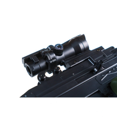 Великий Гель-бластер M249 на орбізах для дітей, на акумуляторі